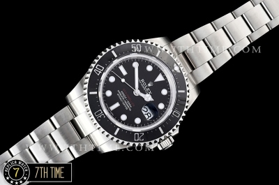 Seadweller 126600 43mm SS/SS Single Red Black Dial Gold Swiss2836