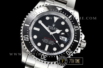 Seadweller 126600 43mm SS/SS Single Red Black Dial A2824
