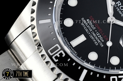 Seadweller 126600 43mm SS/SS Single Red Black Dial A2824