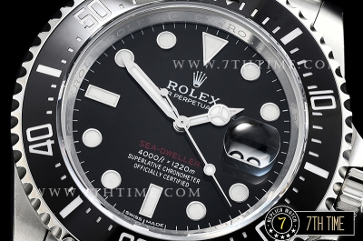 Seadweller 126600 43mm SS/SS Single Red Black Dial A2824