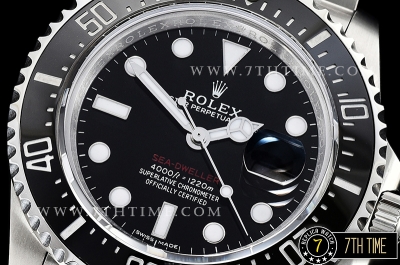 Seadweller 126600 43mm 904L SS/SS Single Red Black Dial A2836