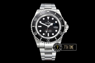 Seadweller 126600 43mm 904L SS/SS Single Red Black Dial A2836
