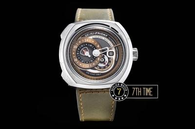 SevenFriday Q2-01Green Multi Tier Dial with counter subdials & Numeral markers