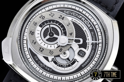 SevenFriday Q1-01 White Multi Tier Dial with counter subdials & Numeral markers