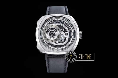 SevenFriday Q1-01 White Multi Tier Dial with counter subdials & Numeral markers