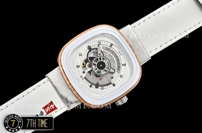 SevenFriday P1B/03 Japan Inspired Limited Edition Multi-layered White with Black Accents & Stick Markers