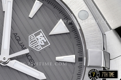 AquaRacer Calibre 5 Grey Dial with Stick Markers Solid Stainless Steel Bracelet