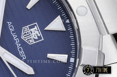 AquaRacer Calibre 5 Blue Dial with Stick Markers Solid Stainless Steel Bracelet