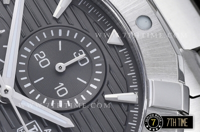 Aquaracer Calibre 16 Chronograph Grey Dial with Stick Markers Solid Stainless Steel Bracelet