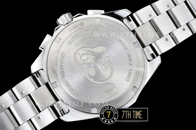 Aquaracer Calibre 16 Chronograph White Dial with Stick Markers Solid Stainless Steel Bracelet