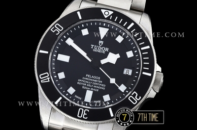 Tudor Pelagos Unidirectional Diver Bezel Brushed Titanium Case Black Matt Dial Blue Superlumed Box Markers Needles