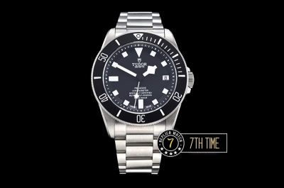 Tudor Pelagos Unidirectional Diver Bezel Brushed Titanium Case Black Matt Dial Blue Superlumed Box Markers Needles